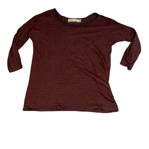 Vintage Y2K Striped Long Sleeve Top